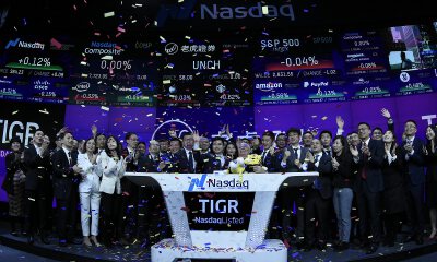 老虎证券上市首日开盘价报8.1美元，随后大涨18.5%