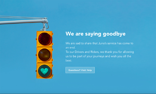 烧钱度日、卖身无果，美四大网约车之一Juno正式倒闭