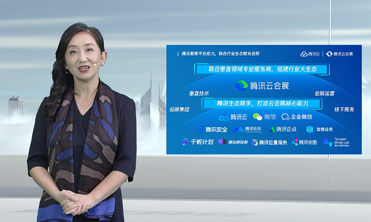 腾讯云副总裁曾佳欣：云会展三年内落地100个项目，服务1亿用户参会参展