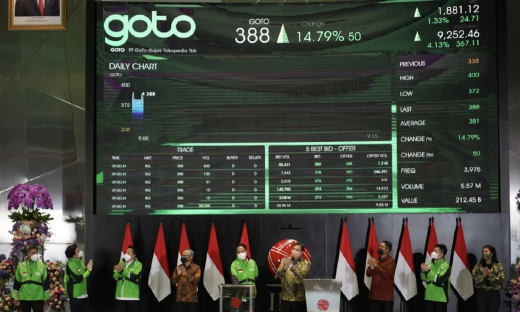 东南亚科技独角兽GoTo上市，盘中市值突破300亿美金