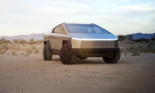 特斯拉Cybertruck量产内饰曝光：异形方向盘，满屏极简风