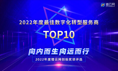 猎云网2022「年度最佳数字化转型服务商TOP10」榜单发布！