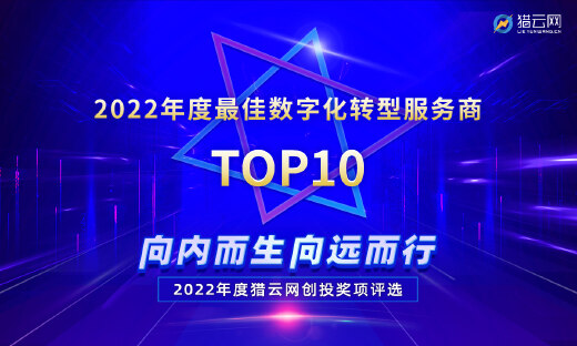 猎云网2022「年度最佳数字化转型服务商TOP10」榜单发布！