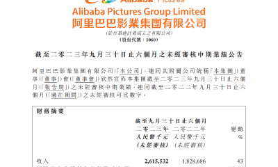 持续投资优质内容，全面布局AIGC，阿里影业稳中求进实现盈利