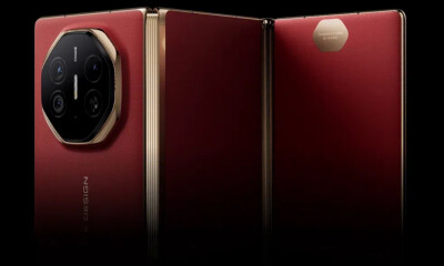 华为全球首款三折叠屏手机发布，19999元起！