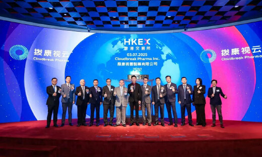 眼科创新药企拨康视云登陆港交所，首日大跌38%