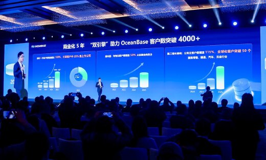 ​OceanBase公布五年成绩单：年均增速超100%，客户数破4000家
